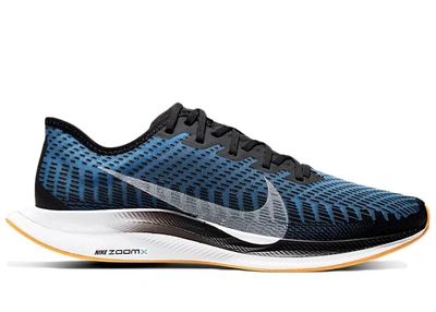 Pre-owned Nike  Zoom Pegasus Turbo 2 Black In Black/university Blue-laser Orange-white