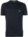 Dolce & Gabbana Logo Plaque T-shirt In Blue