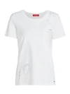 N:philanthropy Women's It Was All A Dream Ross Distressed Tee In White