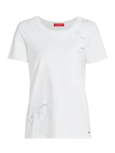 N:philanthropy Women's It Was All A Dream Ross Distressed Tee In White