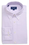 Eton Soft Casual Line Slim Fit Oxford Shirt In Purple