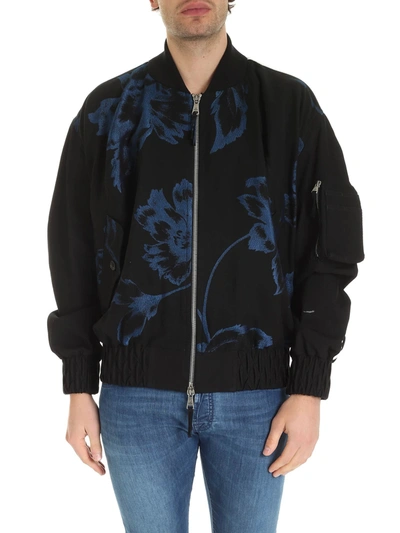 Vivienne Westwood Peony Oversize Bomber In Blue