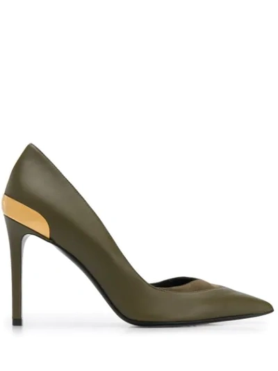 Balmain Phoebe Pumps In Army Green