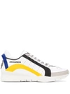 Dsquared2 Men's Shoes Leather Trainers Sneakers 551 In White
