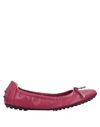 Tod's Ballet Flats In Garnet