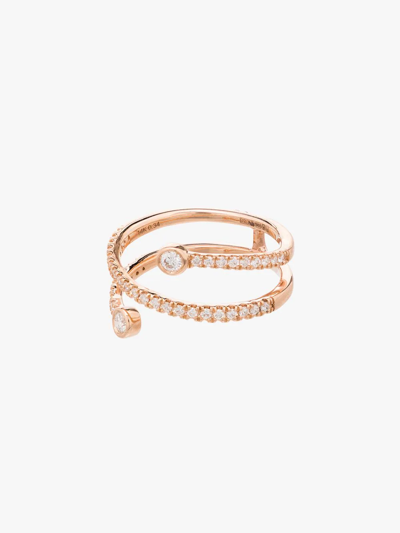 Dana Rebecca Designs 14k Rose Gold Lulu Jack Diamond Wrap Ring In 107 - Metallic: