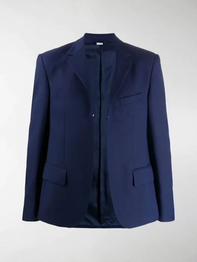 Random Identities Slim Fit Buttonless Blazer In Blue