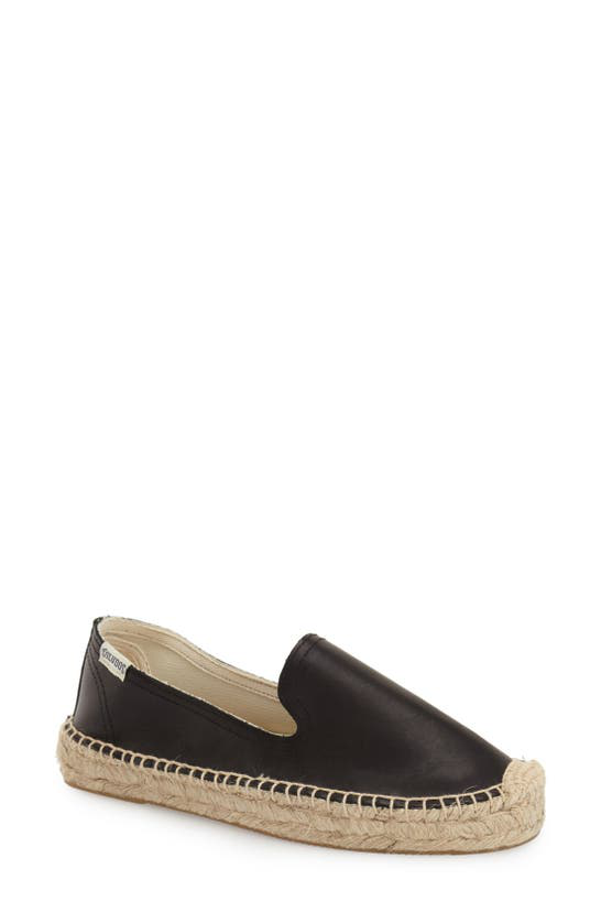 soludos leather smoking slipper