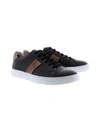 Robert Graham Men's Attwood Two-tone Leather Sneakers In Black