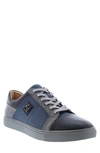 Robert Graham Men's Trixie Colorblock Leather Sneakers In Navy