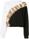 Electric & Rose Ronan Tie Dye Sweatshirt In White