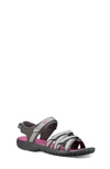 Teva Kids' Tirra Sport Sandal In Silver / Magenta