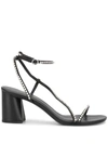 3.1 Phillip Lim Drum Crystal-embellished Leather Sandals In Black