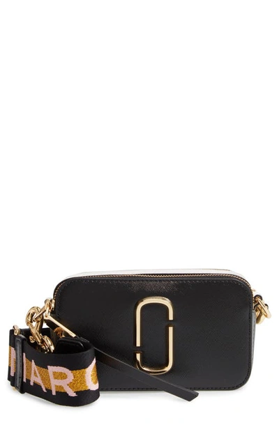 Marc Jacobs The Snapshot Bag In New Black Multi