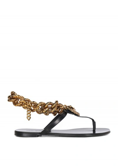 Dolce & Gabbana Sandals In Nero