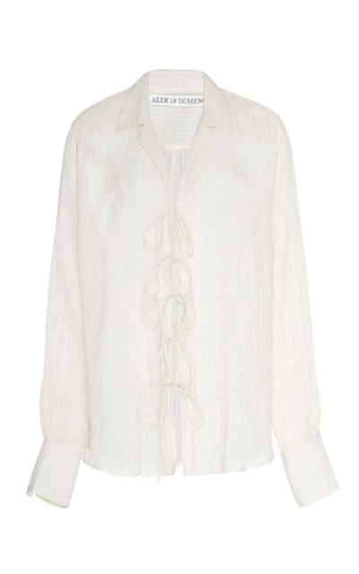 Alix Of Bohemia Jules Voile Top In Neutral