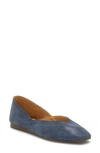 Lucky Brand Alba Flats Women's Shoes In Navy Leather