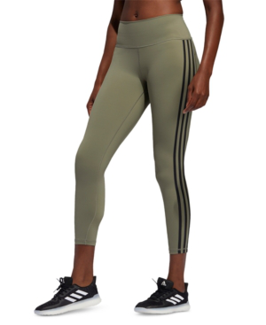 Adidas Originals Adidas Women's Believe This 3-stripe High-rise Leggings In  Legacy Green/black | ModeSens