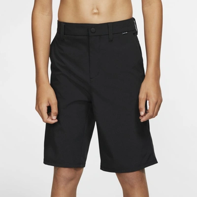 Hurley Kids' Big Boy Dry Chino Walk Shorts In Black