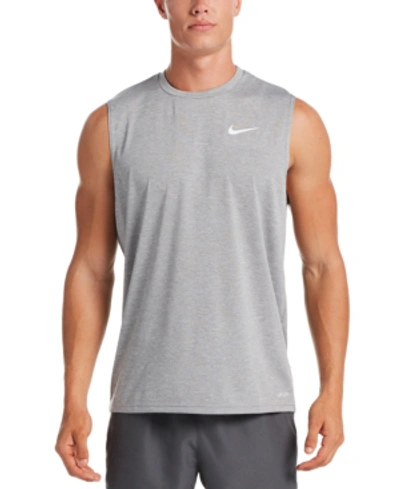 Nike Men's Hydroguard Swim Shirt In Particle Grey