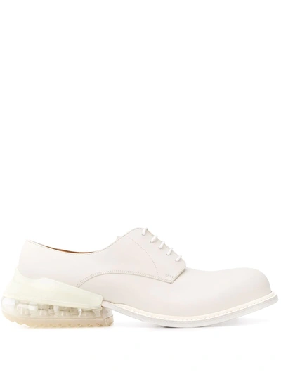 Maison Margiela Airbag Heel Leather Shoes In White