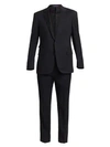 Ralph Lauren Gregory Wool Serge Suit In Black