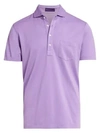 Ralph Lauren Washed Non-logo Short-sleeve Polo In Pale Lavender