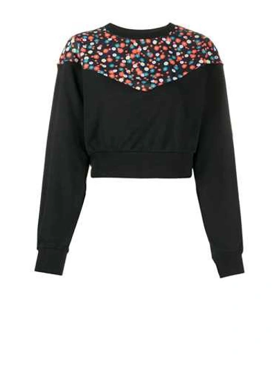 Nike Black Sweatshirt With Floral Texture