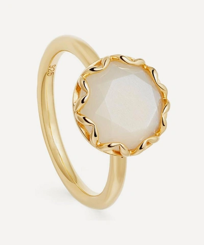 Astley Clarke Gold Plated Vermeil Silver Paloma Moonstone Ring