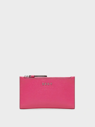 Donna Karan Dkny Women's Small Textured Bifold Wallet - In Electric Pink