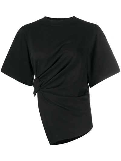 See By Chloé Women's Asymmetric Drapey Tee In Black