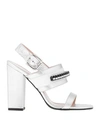 Pollini Sandals In Silver