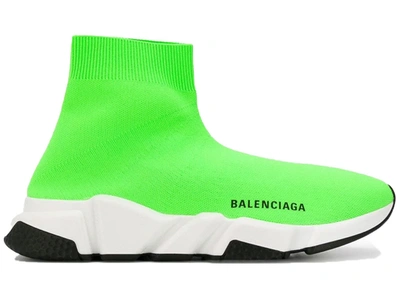 Pre-owned Balenciaga  Speed Trainer Green