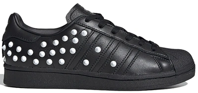 Pre-owned Adidas Originals Adidas Superstar Studded Black (women's) In Core Black/cloud White/scarlet
