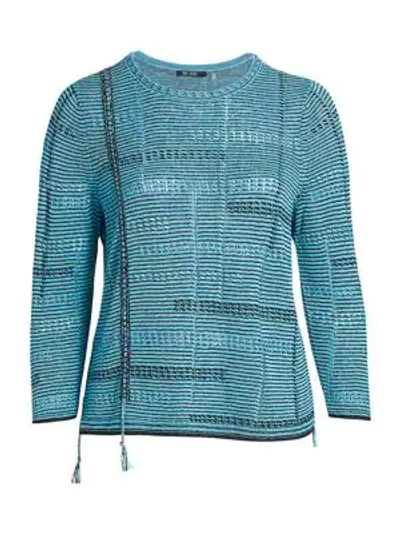 Nic + Zoe, Plus Size Women's Line Of Work Sweater In Deep Turquoise