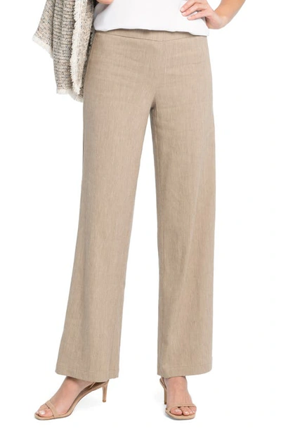 Nic + Zoe Women's Here Or There Wide-leg Pants In Beechwood Mix