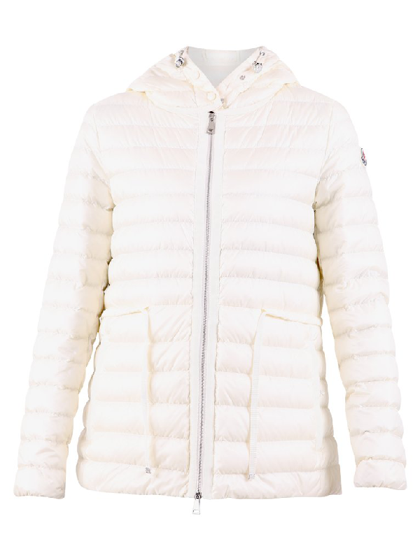 Moncler Hooded Puffer Jacket In White | ModeSens