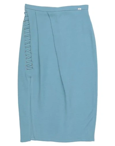 Elisabetta Franchi Midi Skirts In Blue