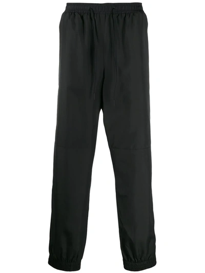 Fendi Logo-trimmed Track Trousers In Black