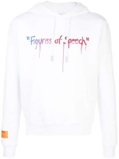 Off-white X Simon Brown Figures Of Speech Hoodie In White