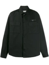 Off-white Oversized Logo Work Shirt In 1001 Black White