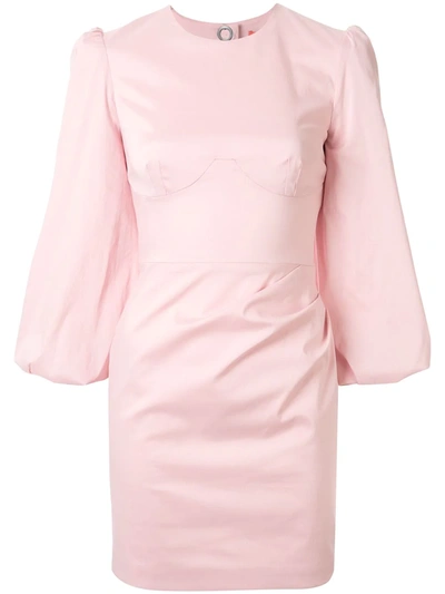 Manning Cartell Cut-out 3/4 Sleeves Dress In Pink