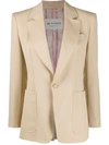 Etro Tailored Jacket With Pegaso Buttons In Beige