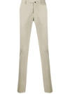 Incotex Slim Fit Chino Trousers In Neutrals