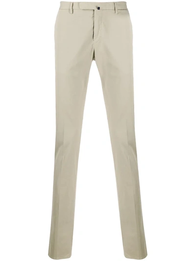 Incotex Slim Fit Chino Trousers In Neutrals