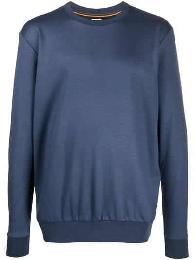 Paul Smith Side Striped Sweatshirt In Blue