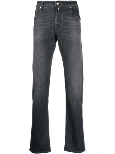 Jacob Cohen Mid-rise Slim-fit Jeans In Grey