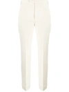 Maison Margiela Cropped Tailored Trousers In Yellow