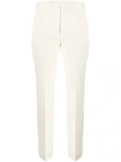 Maison Margiela Cropped Tailored Trousers In Yellow