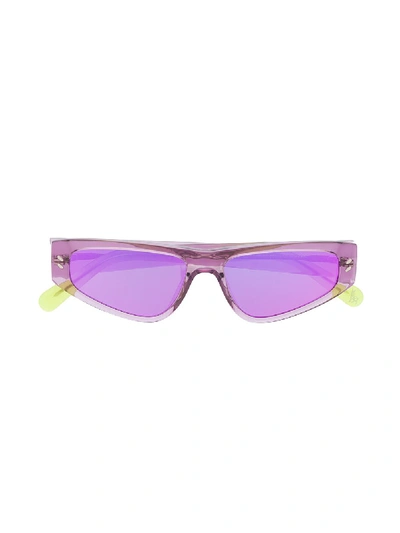 Stella Mccartney Kids' Square Frame Sunglasses In Pink